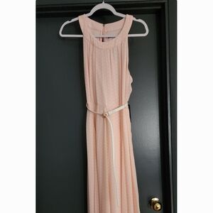 Tommy Hilfiger Pink Pleated Maxi Dress